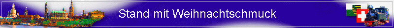 Stand mit Weihnachtschmuck